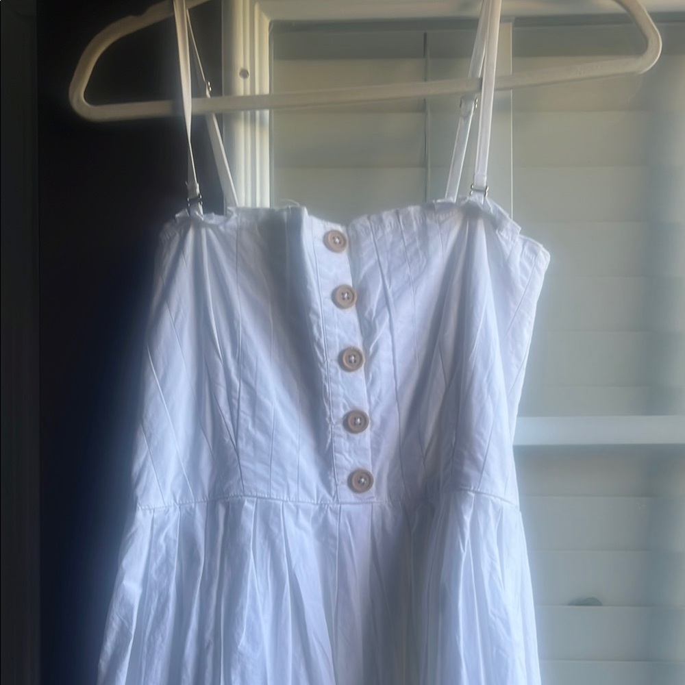 Free people White Button-Front Dress